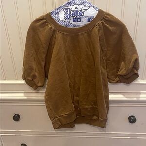 Z Supply Tan Short Sleeve Top